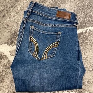 Girls 3s Hollister Stretch Low Rise Boot Cut Denim